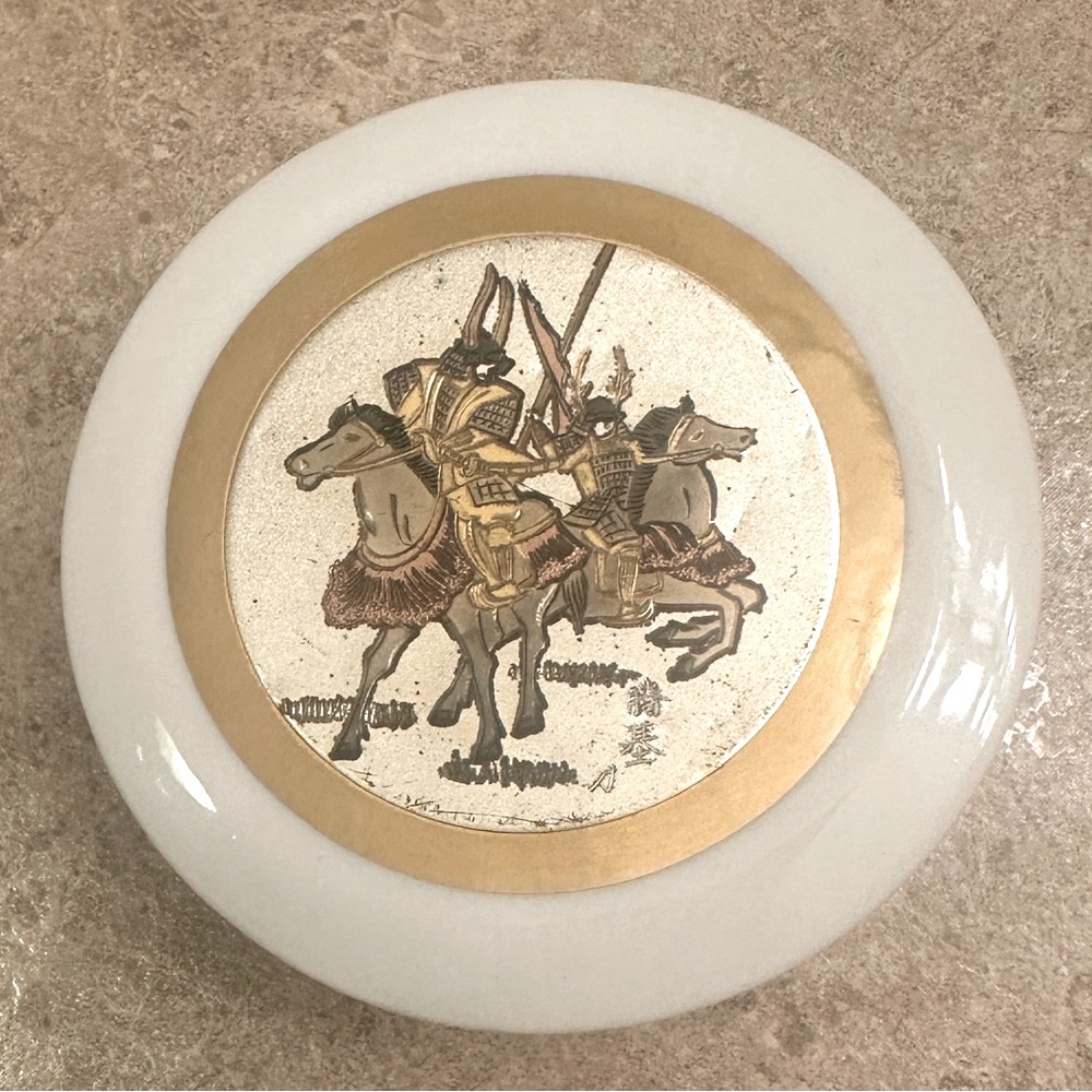Vintage 80's Art of Chokin Trinket Box